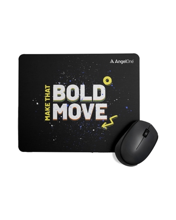 Bold Move Mouse Pad - Black